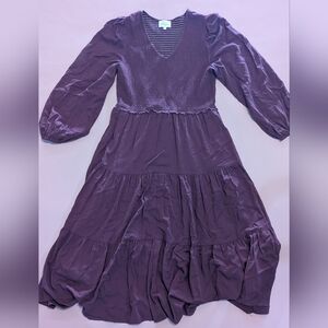 Böhme Purple Striped V-Neck Top